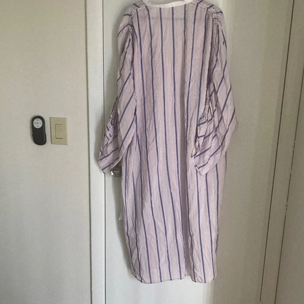 By Malene Birger Purple and White Striped Garment - Picture 3 of 3